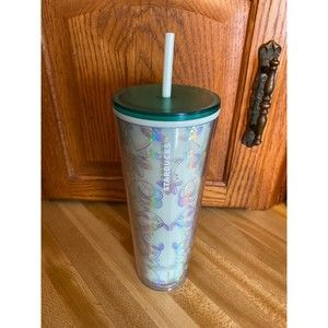 24oz Venti Starbucks Cup Holiday 2022 Wonderland Mint